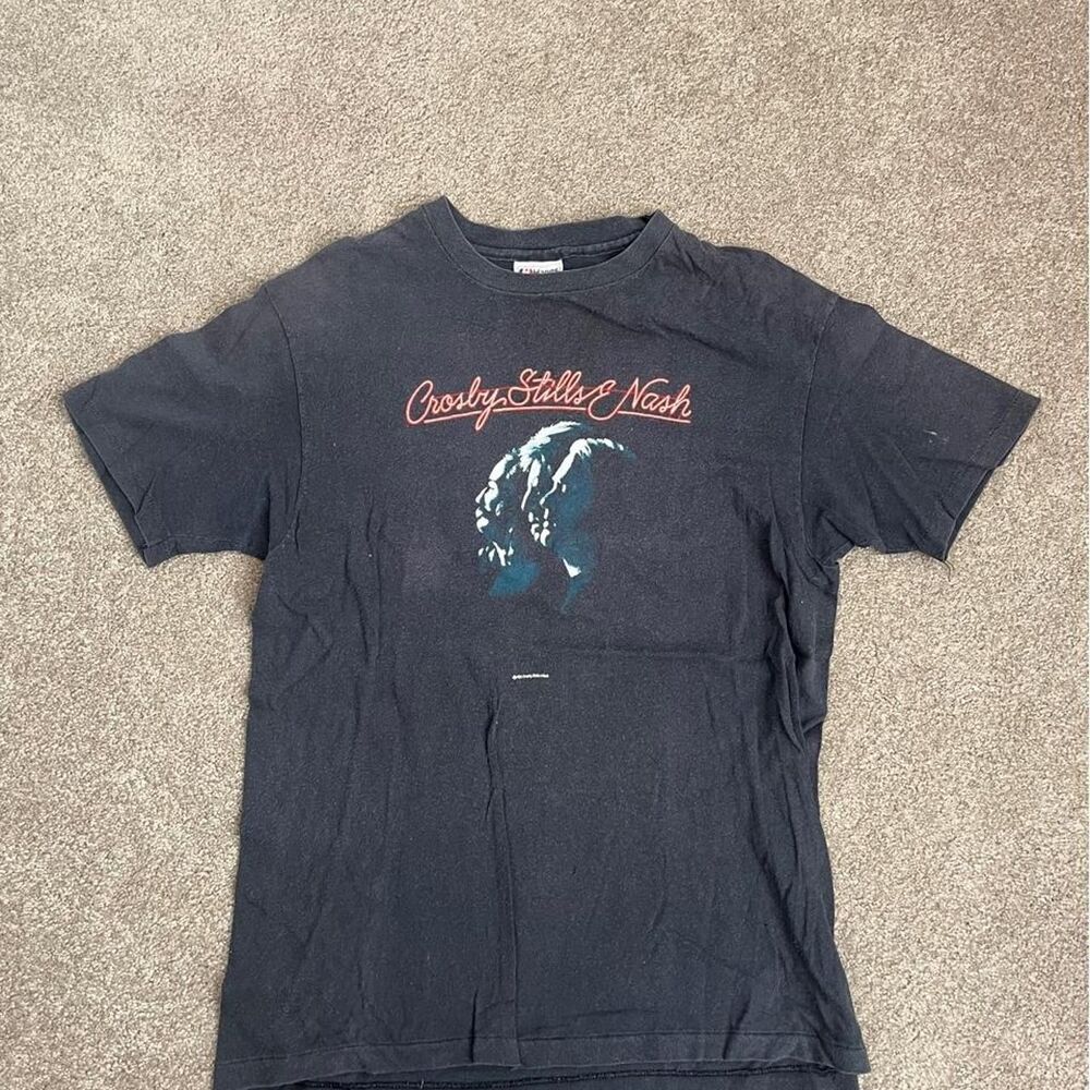 Vintage 1987 Crosby Stills and Nash Men's L T-shirt
